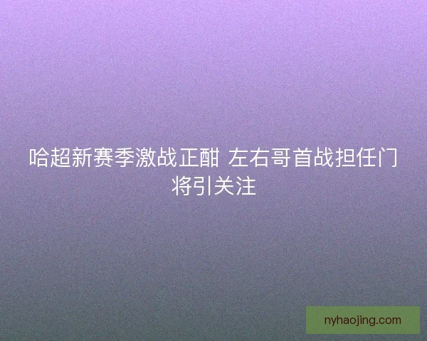 哈超新赛季激战正酣 左右哥首战担任门将引关注 哈超新赛季激战正酣 左右哥首战担任门将引关注